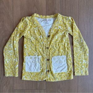 Mustard Pie Yellow Floral cardigan